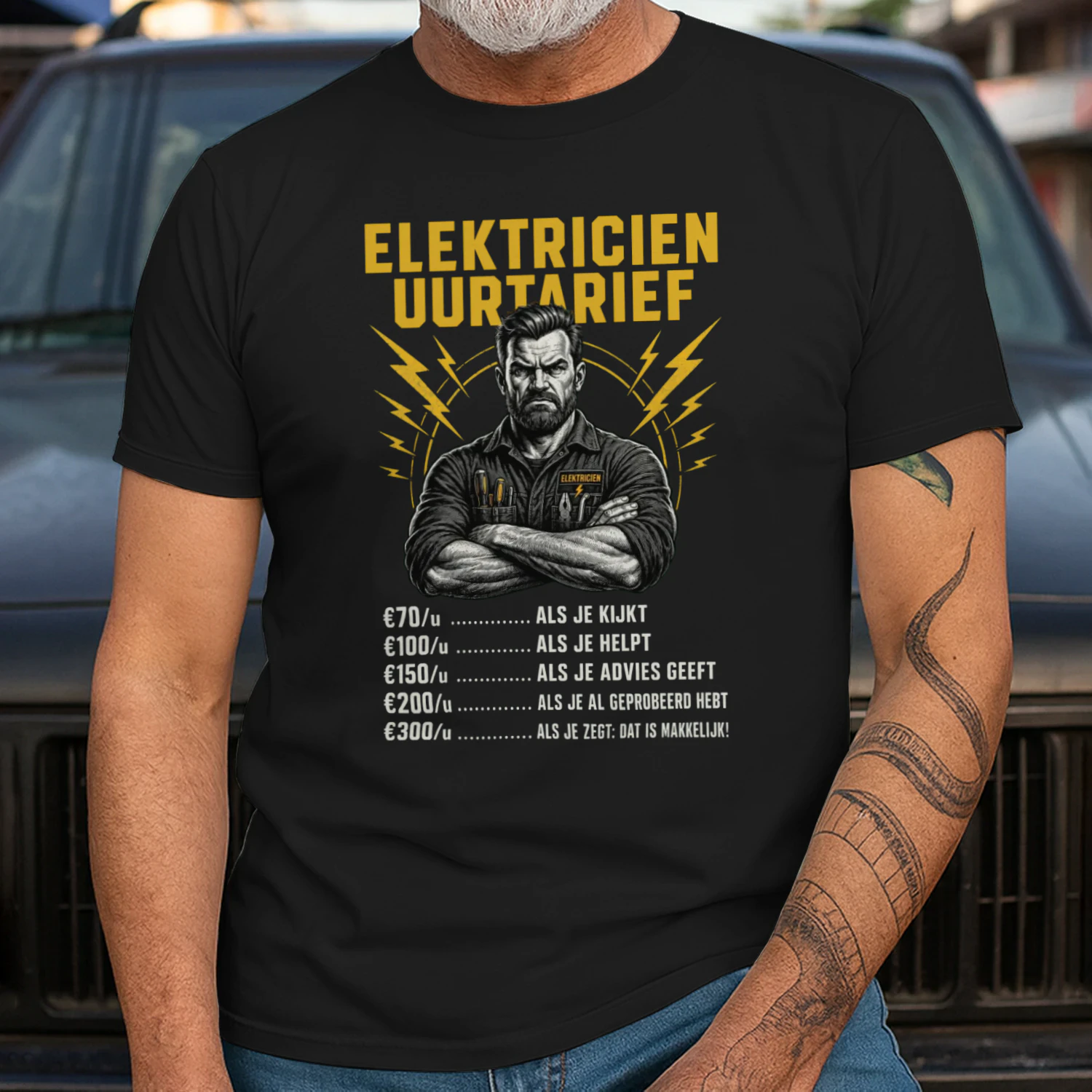 ELEKTRICIEN UURTARIEF T-shirt