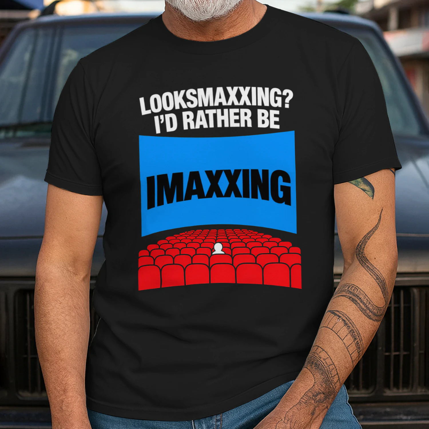 Funny Looksmaxxing Shirt With an IMAX Twist