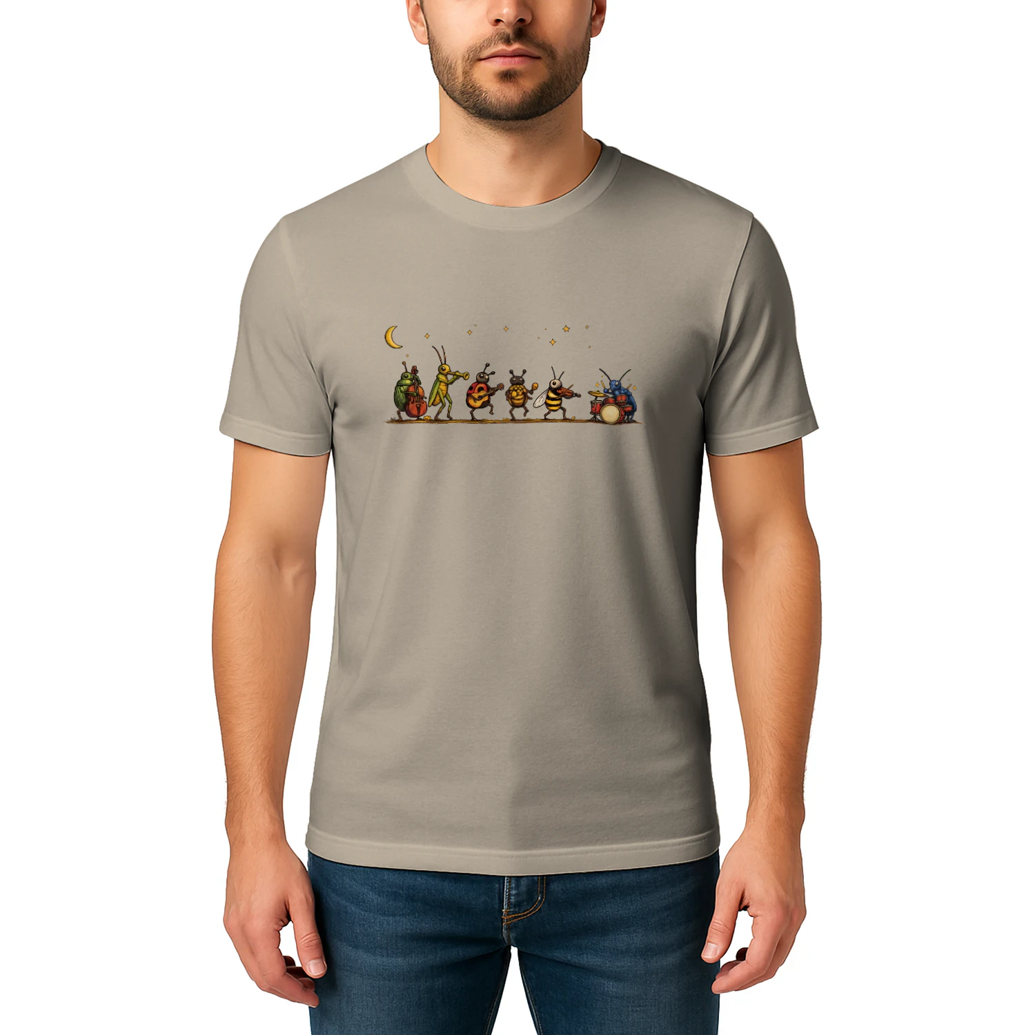 Vintage Bug Orchestra Musical Insects Graphic Classic T-shirt