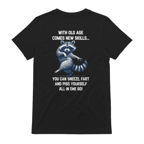 Old Age Comes New Skills Funny Raccoon