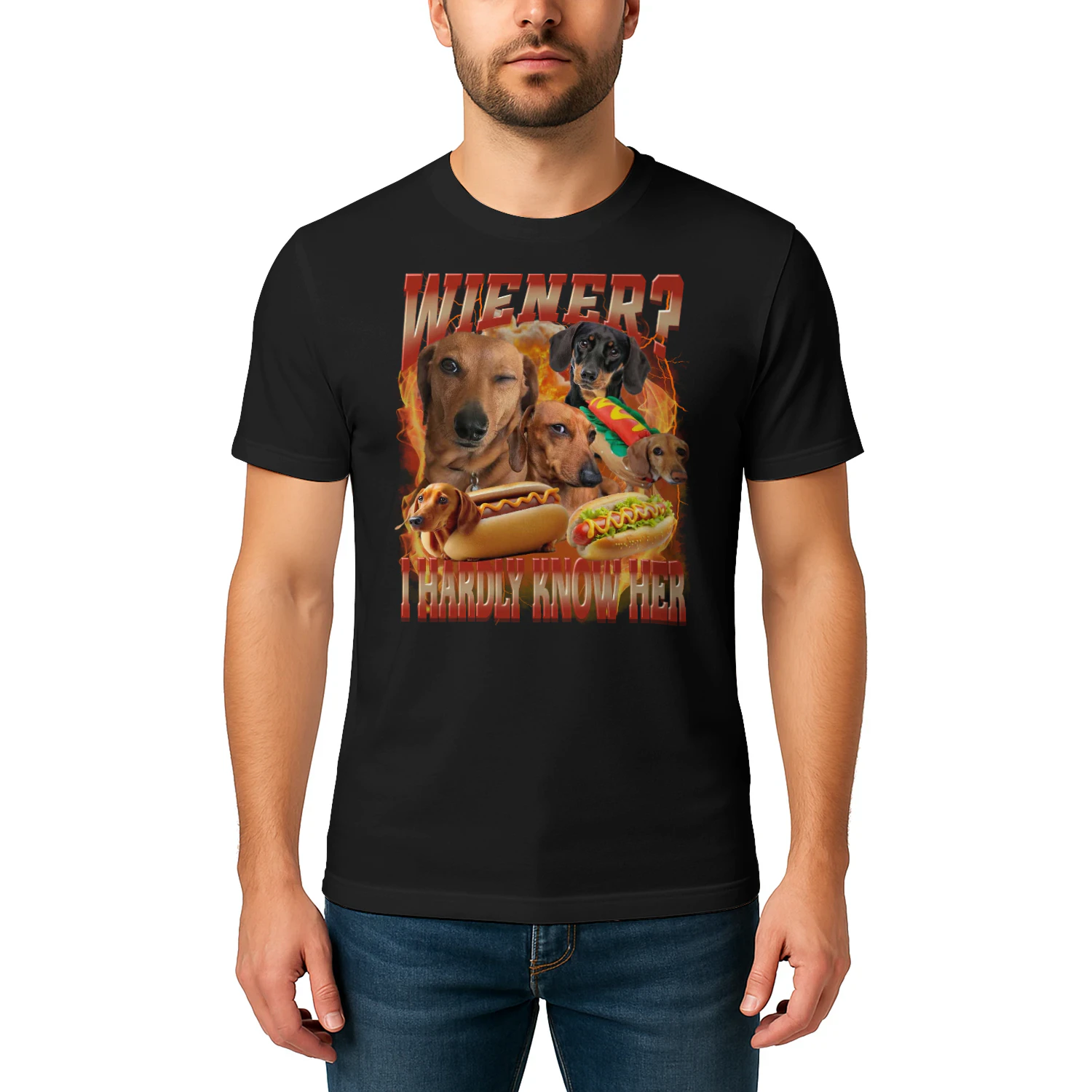 Funny Wiener Dog Dachshund Meme Bootleg Humor Graphic