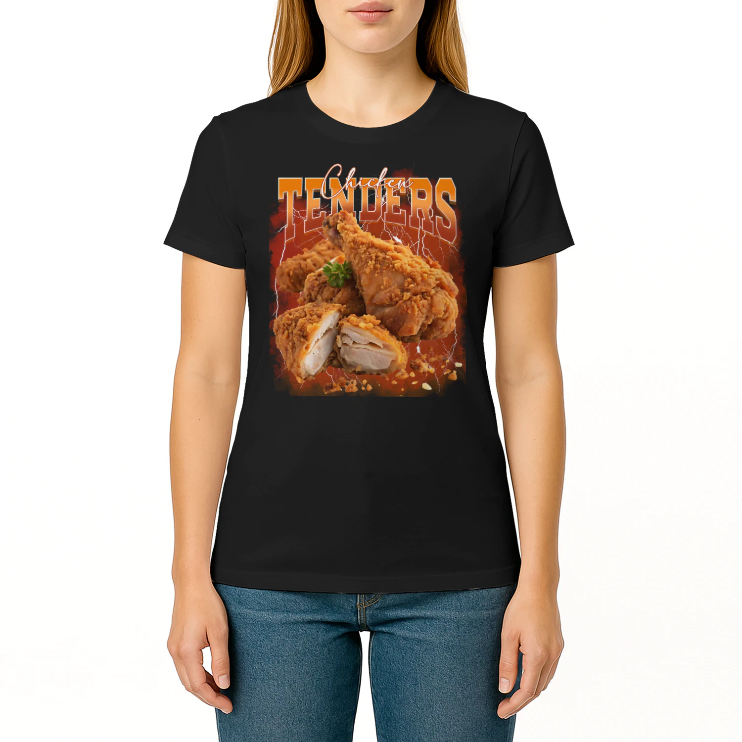 Bootleg Rap Vintage 1990s Chicken Tenders Funny Meme Designs