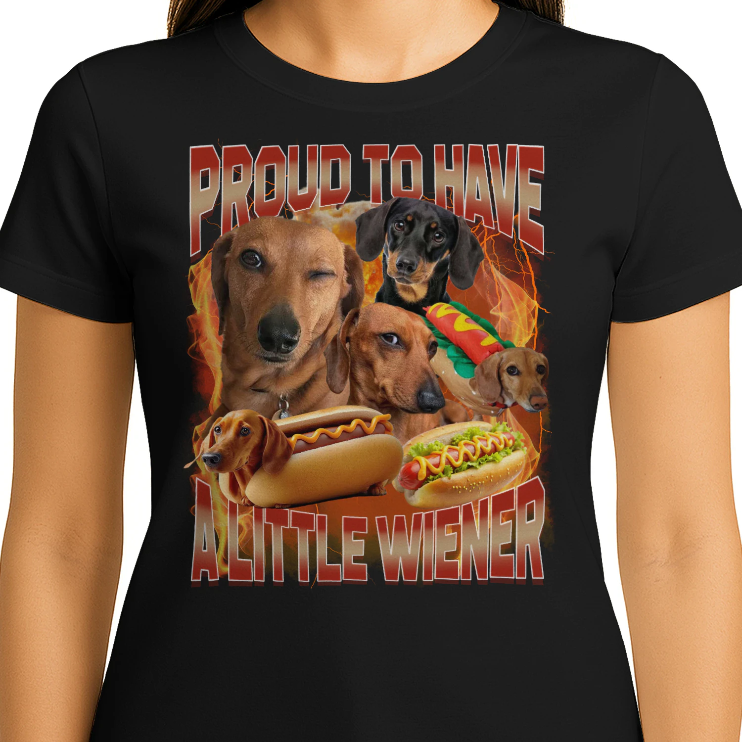 Proud to Have A Little Wiener Dachshund Funny Bootleg Meme