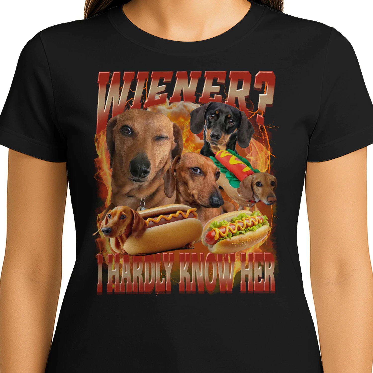Funny Wiener Dog Dachshund Meme Bootleg Humor Graphic