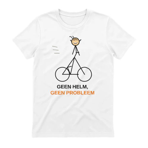 T-shirt Geen helm, Geen probleem