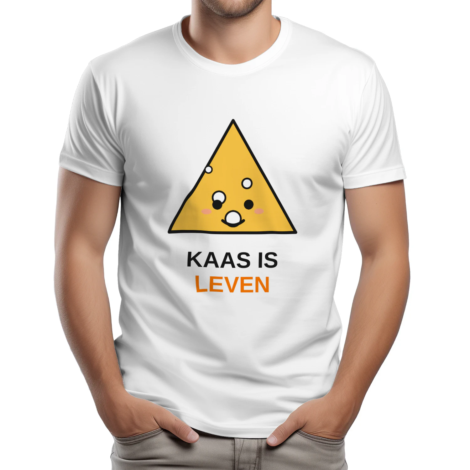 T-shirt Kaas is leven