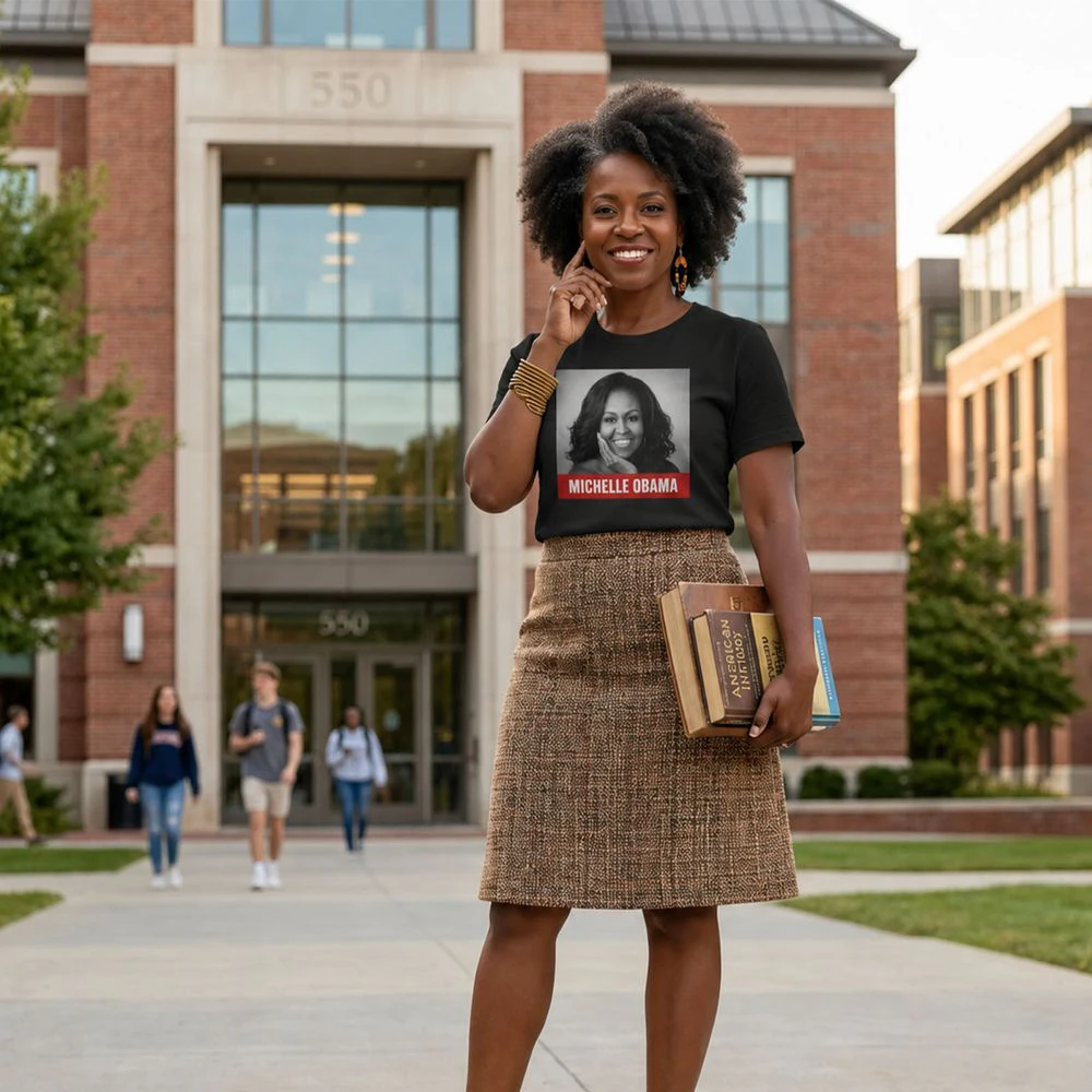Michelle Obama Tribute Tee- Timeless Strength & Style