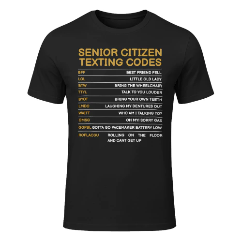 SENIOR CITIZEN TEXTING CODES