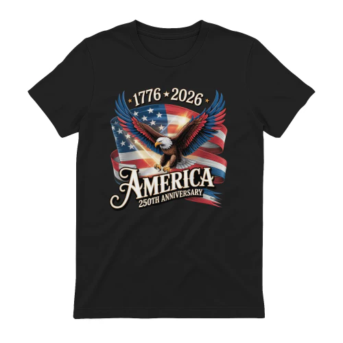 America 250th Anniversary Eagle 1776–2026 Patriotic T-Shirt