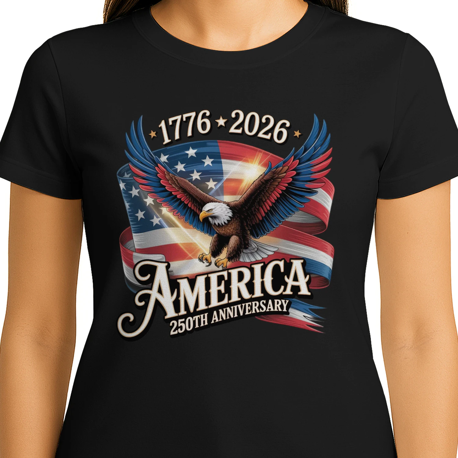America 250th Anniversary Eagle 1776_2026 Patriotic Tshirt