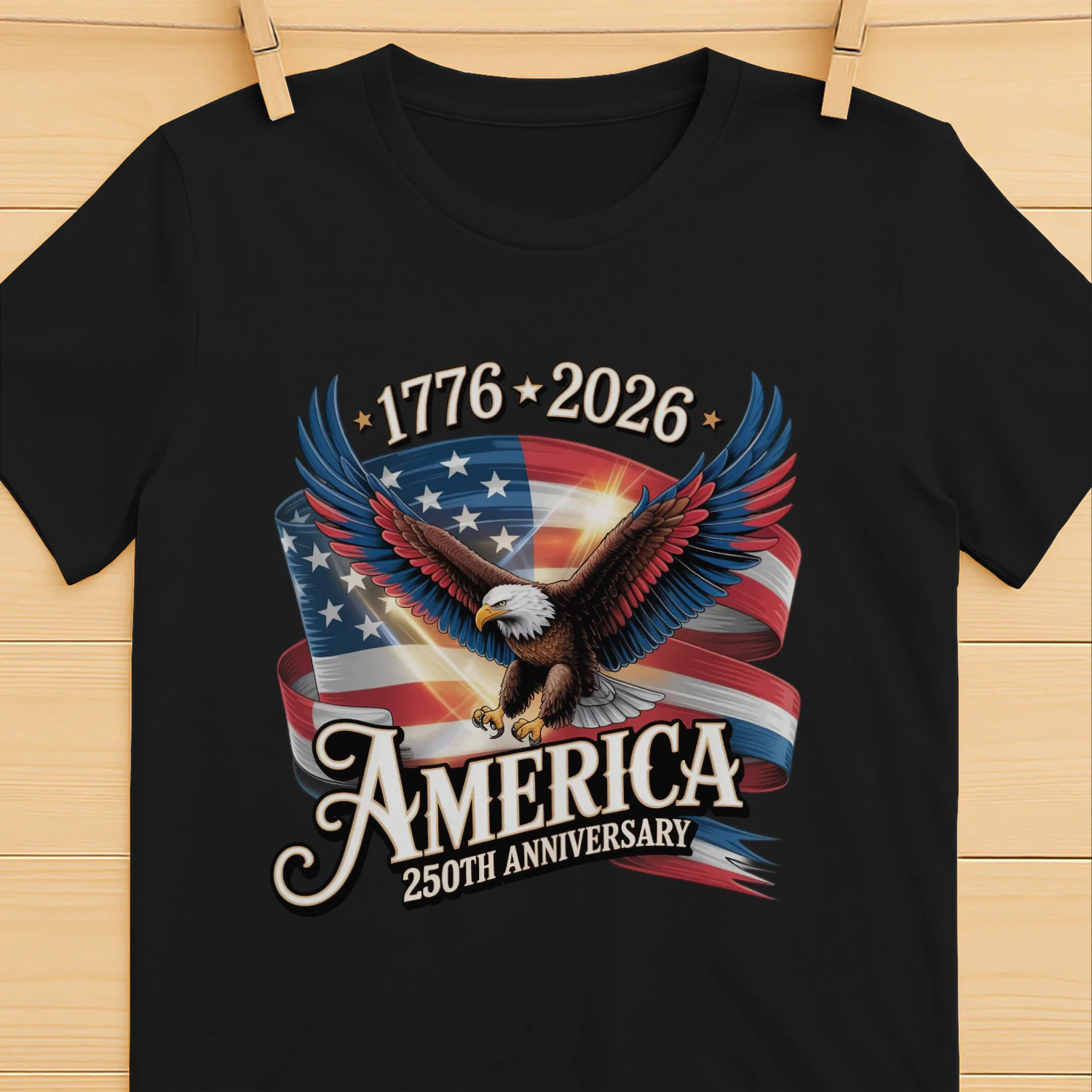 America 250th Anniversary Eagle 1776_2026 Patriotic Tshirt