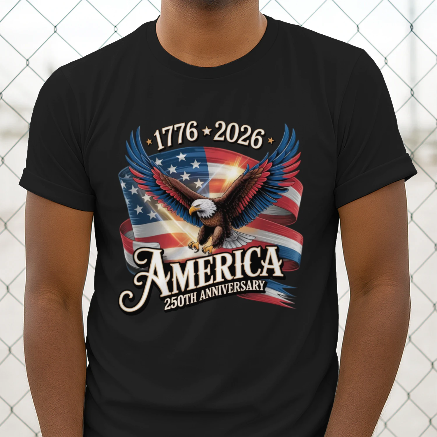 America 250th Anniversary Eagle 1776_2026 Patriotic Tshirt