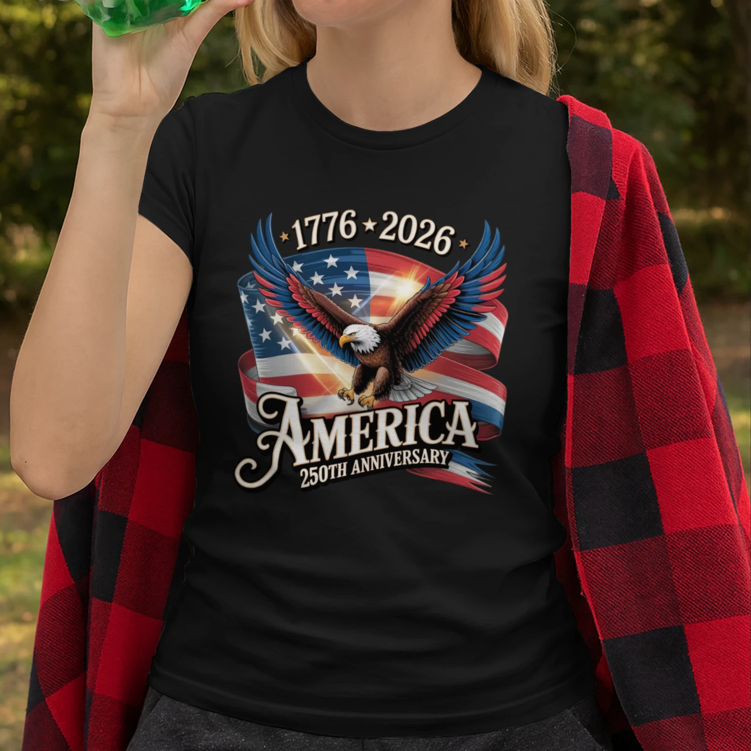 America 250th Anniversary Eagle 1776_2026 Patriotic Tshirt