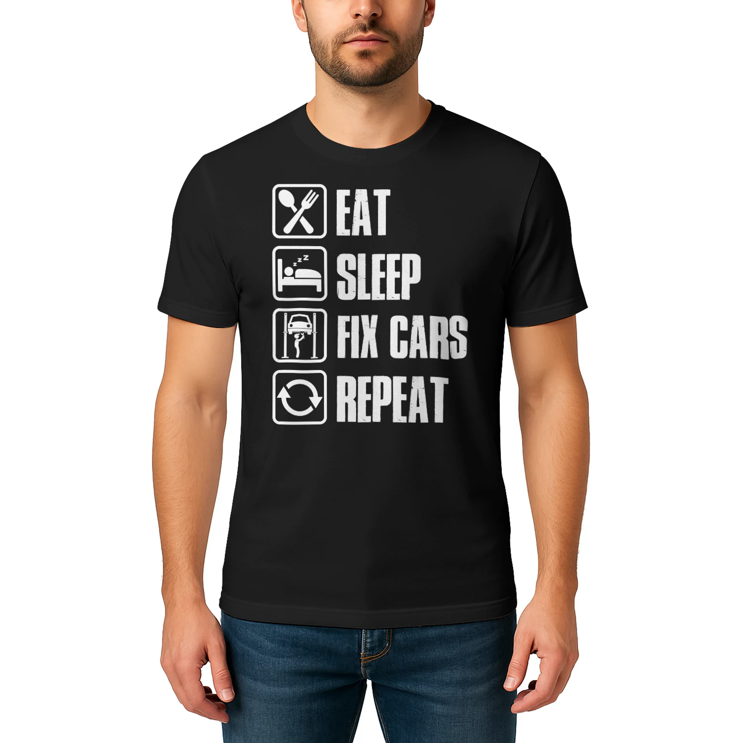 EAT - SLEEP - FIX CARS - REPEAT