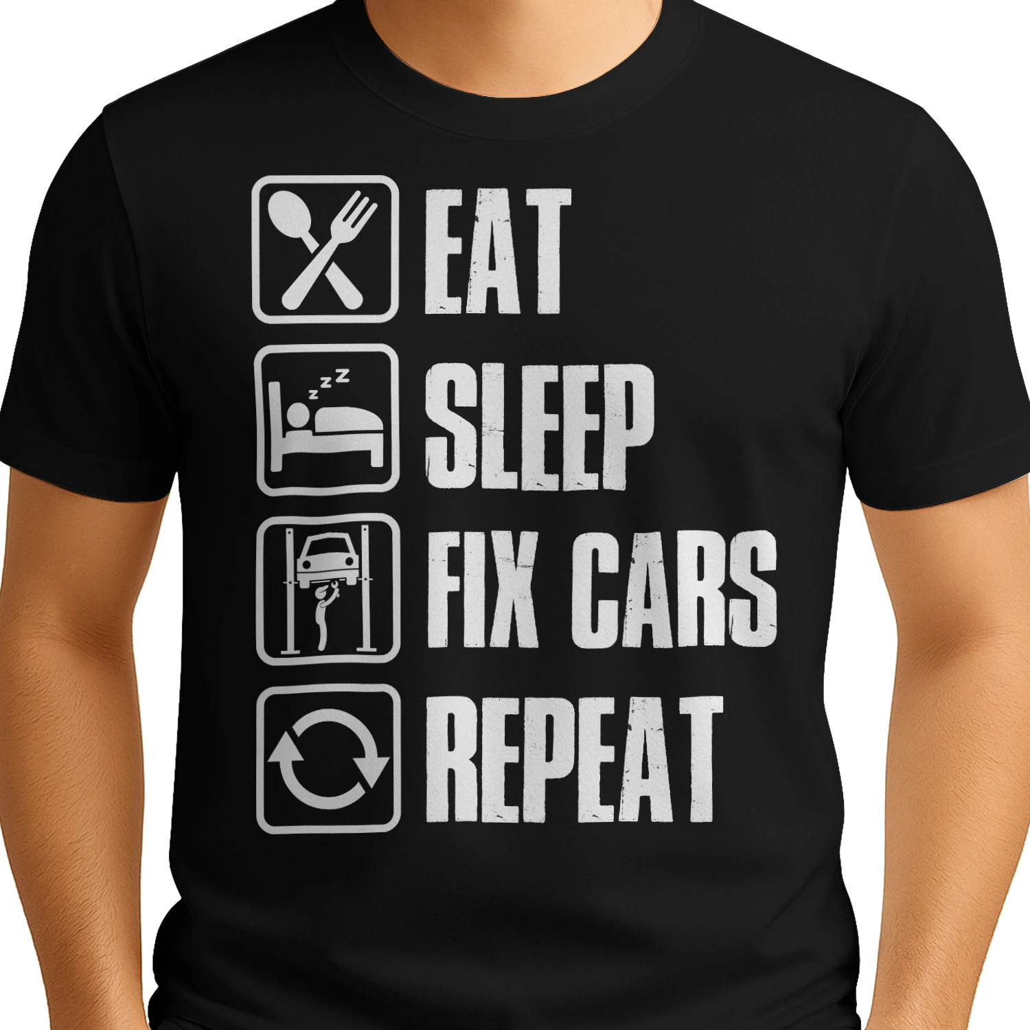 EAT - SLEEP - FIX CARS - REPEAT