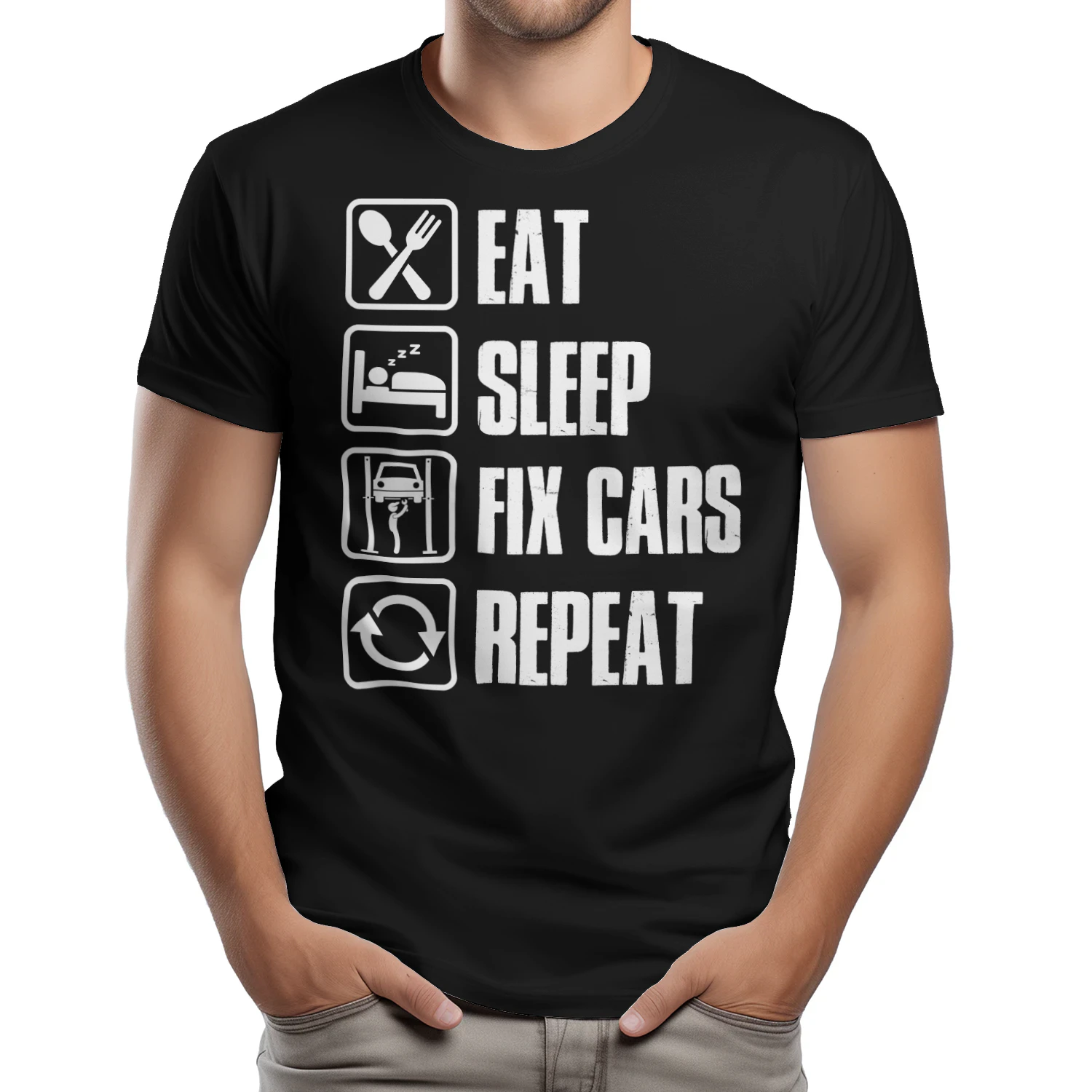 EAT - SLEEP - FIX CARS - REPEAT