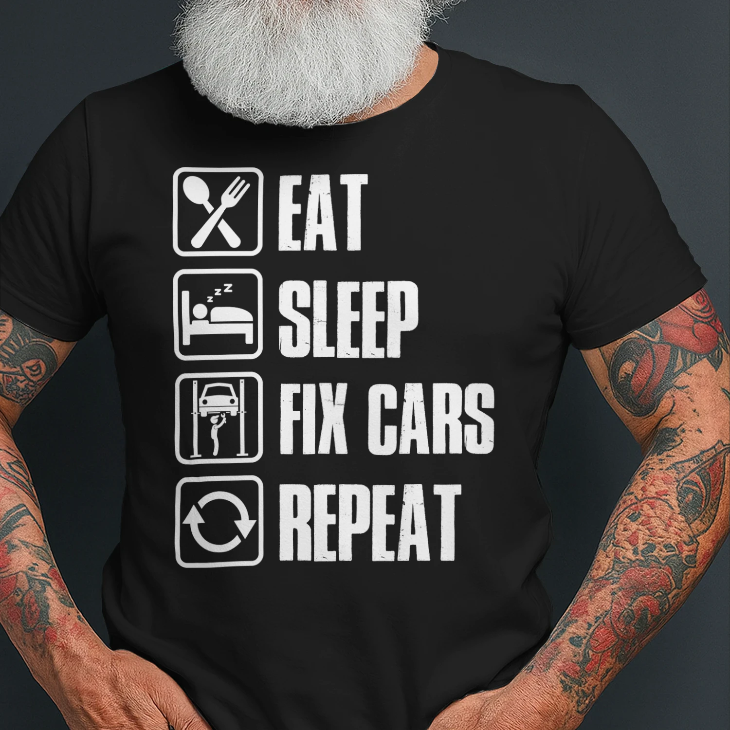 EAT - SLEEP - FIX CARS - REPEAT
