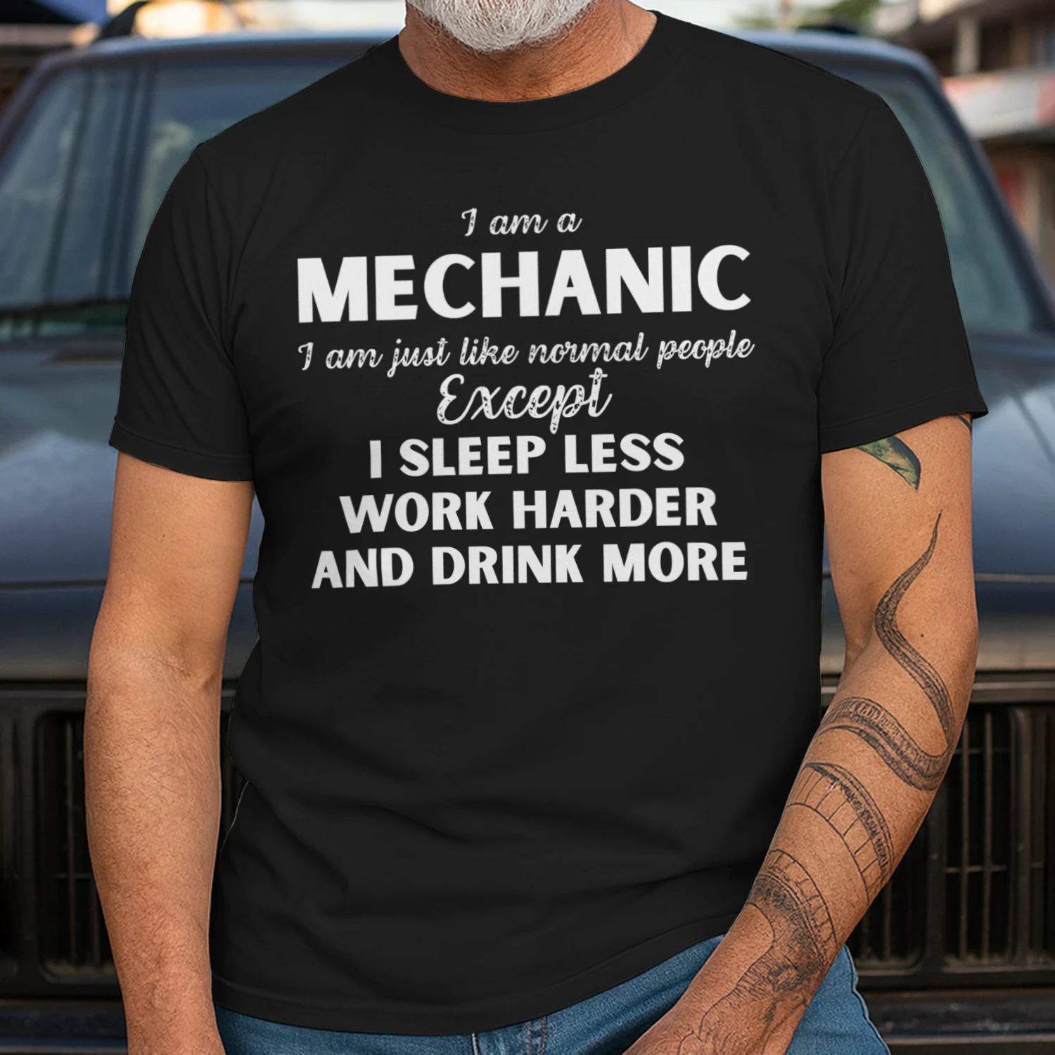I am a Mechanic - I Sleep less and word harder