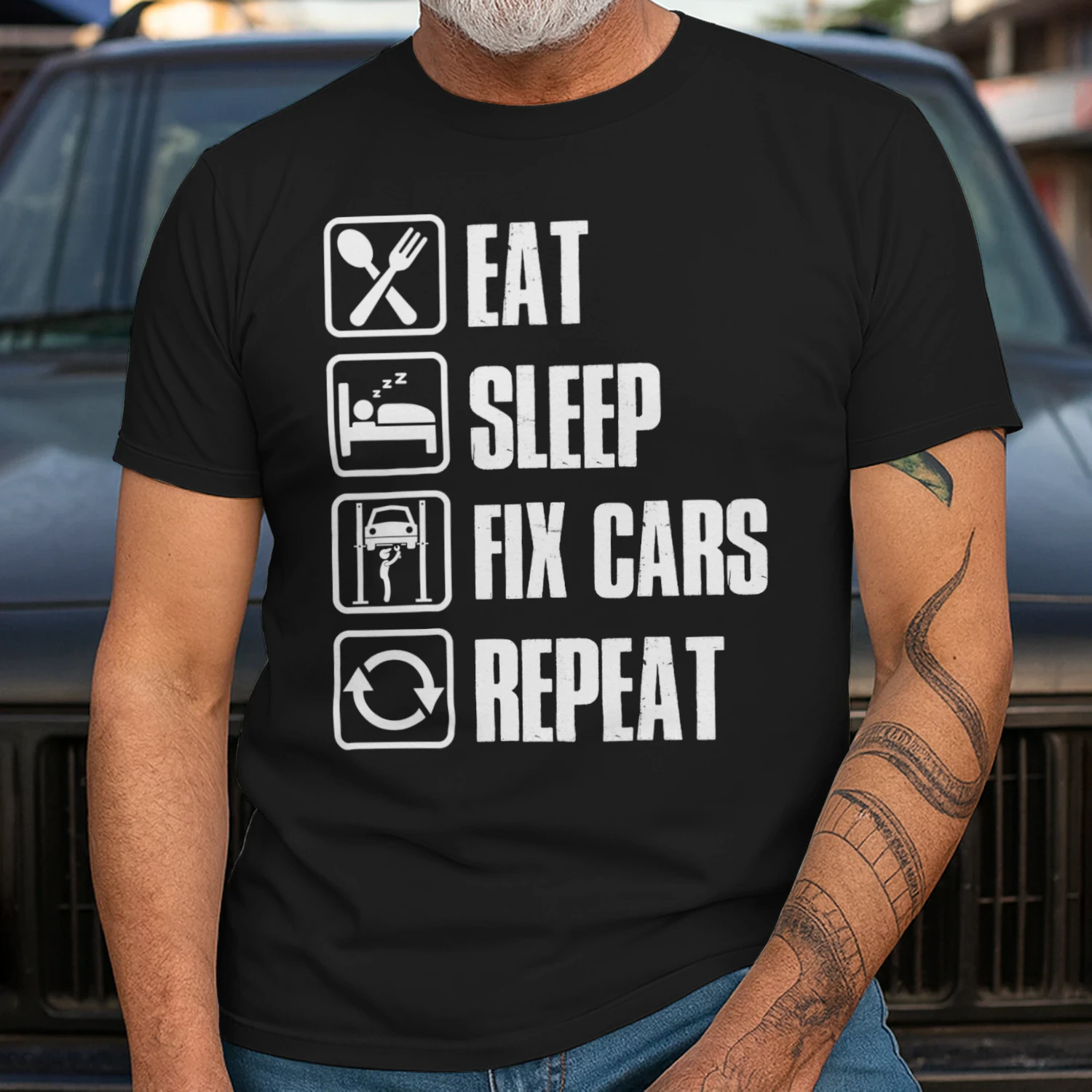 EAT - SLEEP - FIX CARS - REPEAT
