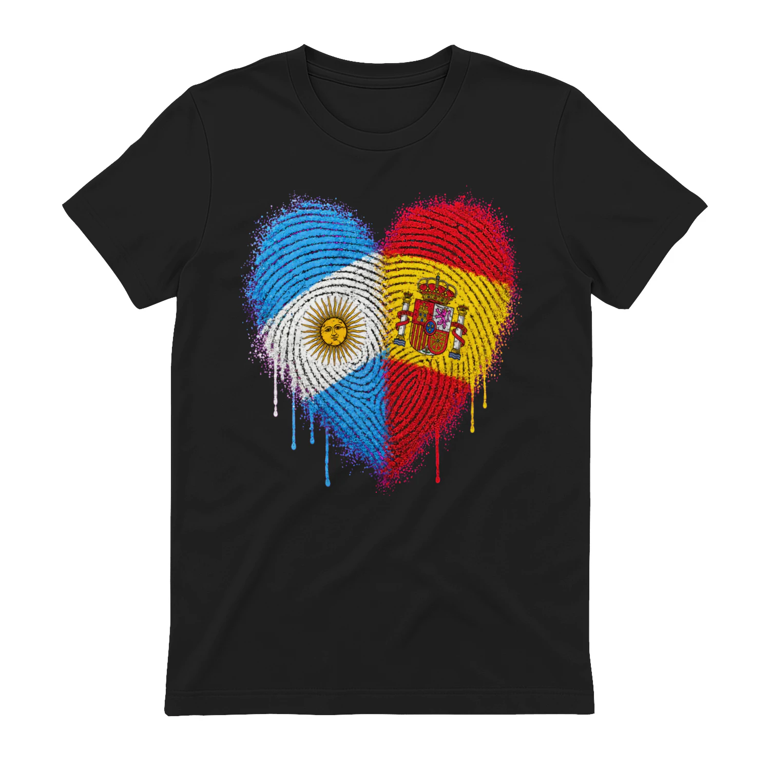 Argentina Spain Fingerprint Heart