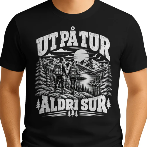 UT PÅ TUR ALDRI SUR
