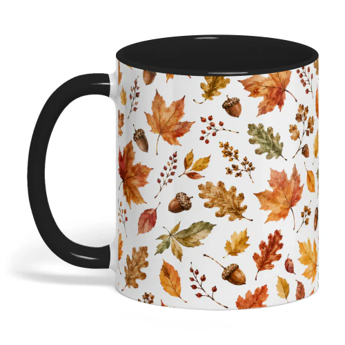 Autumn Leaves Acorn Botanical Fall Nature Cottagecore