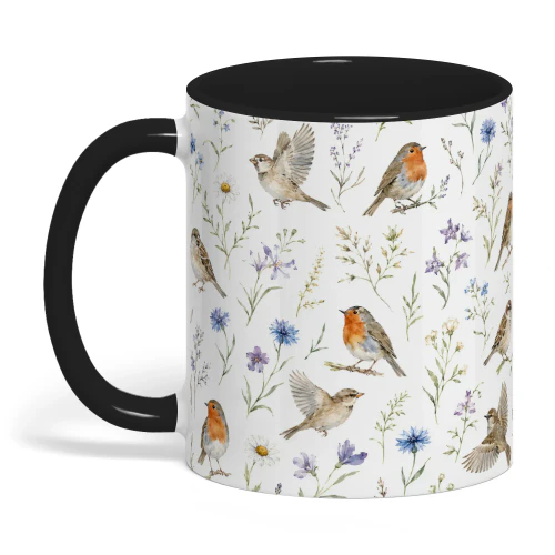 Bird Wildflower Botanical Nature Cottagecore Garden Floral