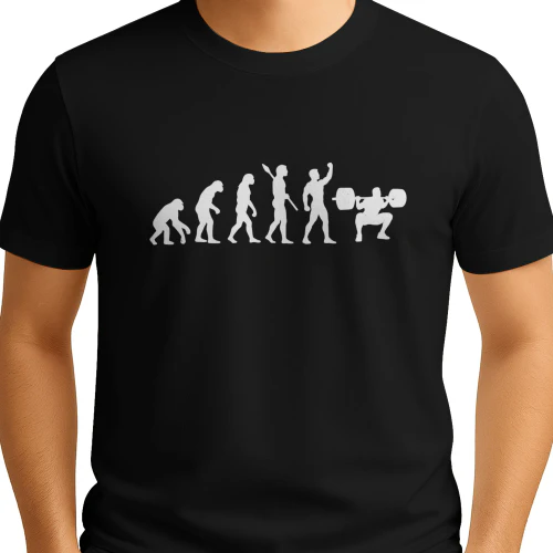 Funny Powerlifting T-Shirt, Powerlifting Evolution Lifter Gift, Strength Training Graphic Tee, Powerlifter Lover Gift, Gym Fan