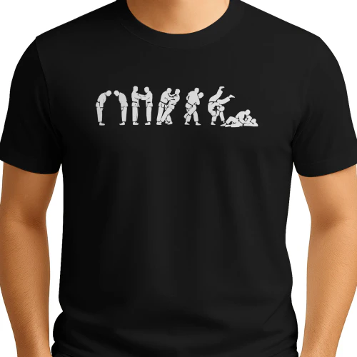 Funny Judo T-Shirt, Judo Evolution Fighter Gift, Judo Martial Arts Graphic Tee, Judo Lover Gift, Japanese Martial Arts Fan