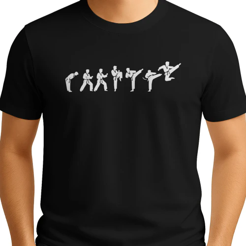 Funny Taekwondo T-Shirt, Taekwondo Evolution Fighter Gift, Martial Arts Graphic Tee, Taekwondo Lover Gift, Dojo Fan