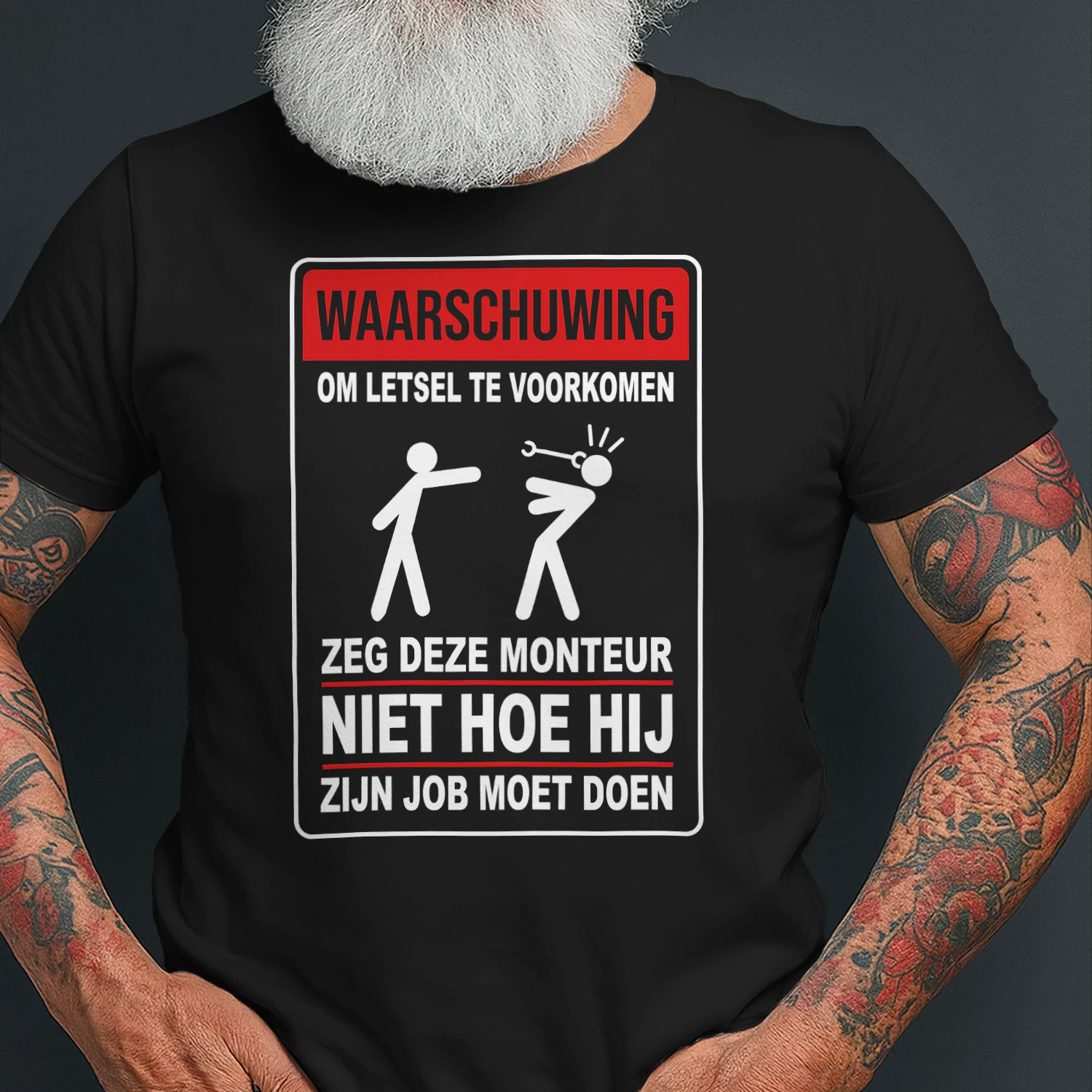 Waarschuwing Monteur - Grappig Cadeau Automonteur