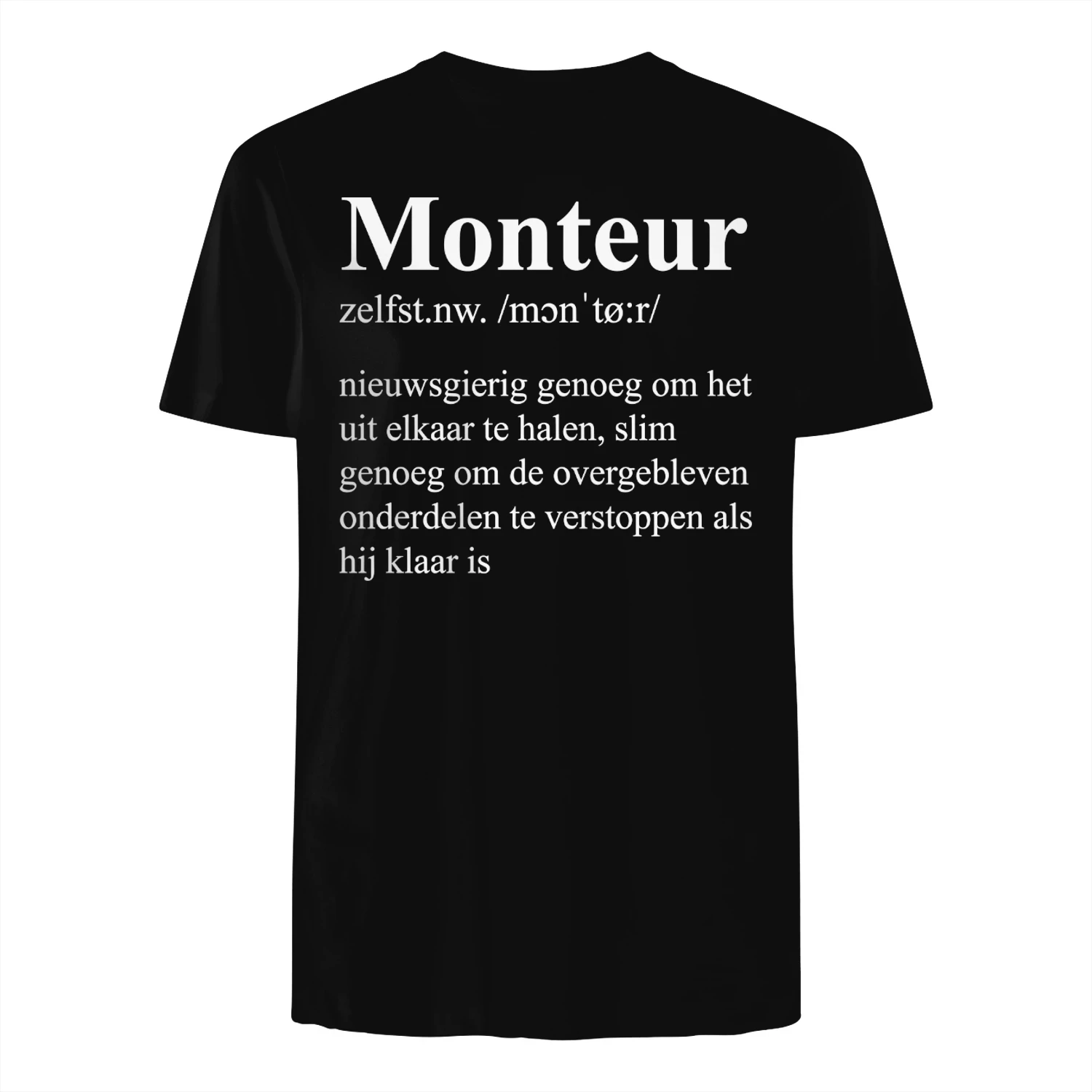 Monteur Definitie - Grappig Cadeau Automonteur