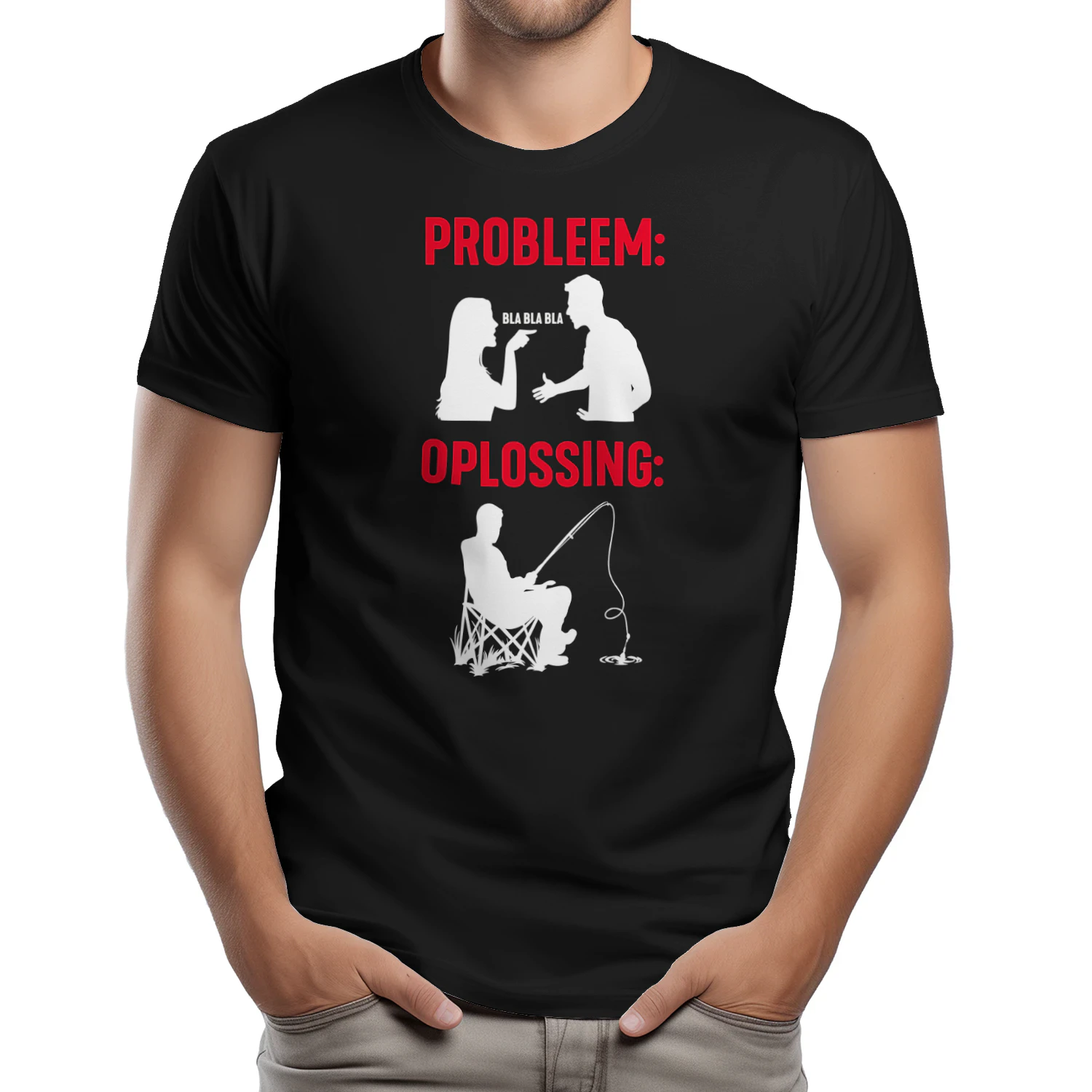 Probleem Oplossing Vissen – Grappig Hengelaar Design voor Sportvissers