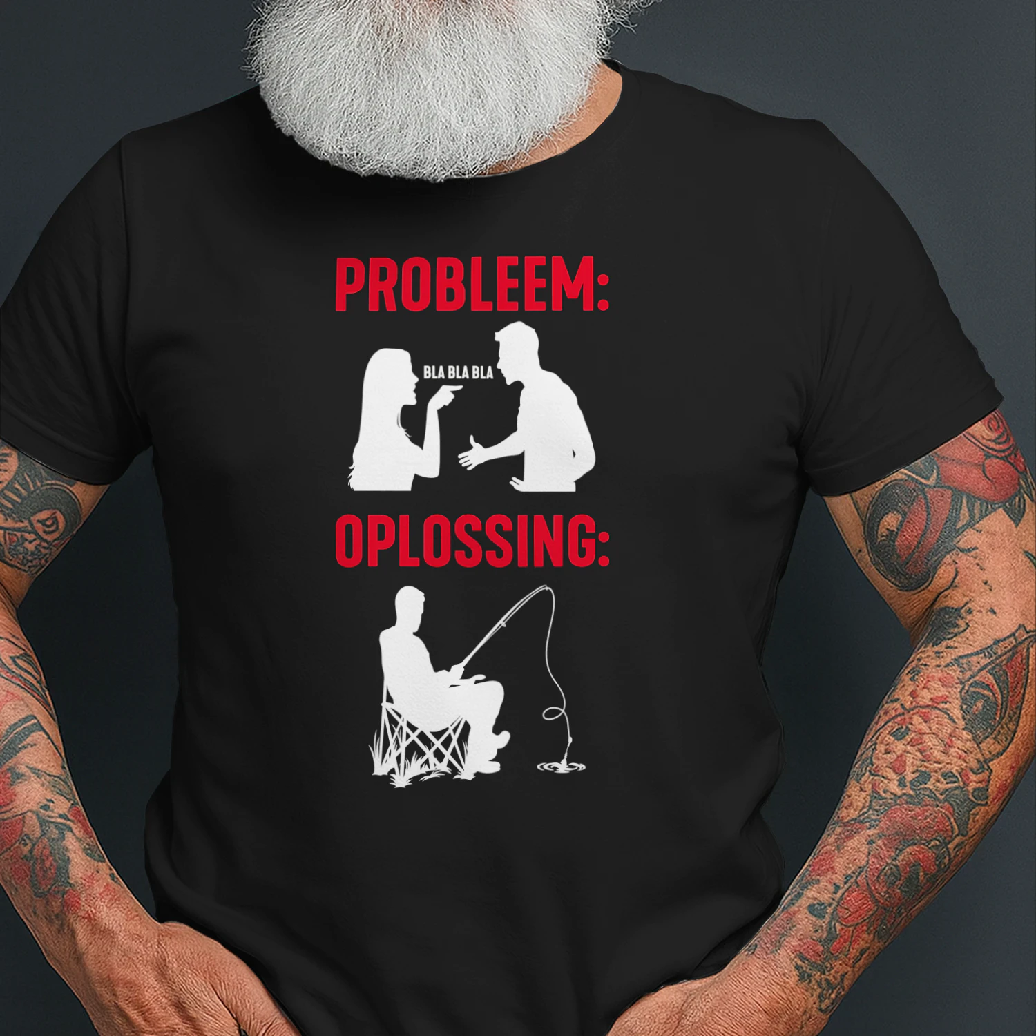 Probleem Oplossing Vissen – Grappig Hengelaar Design voor Sportvissers