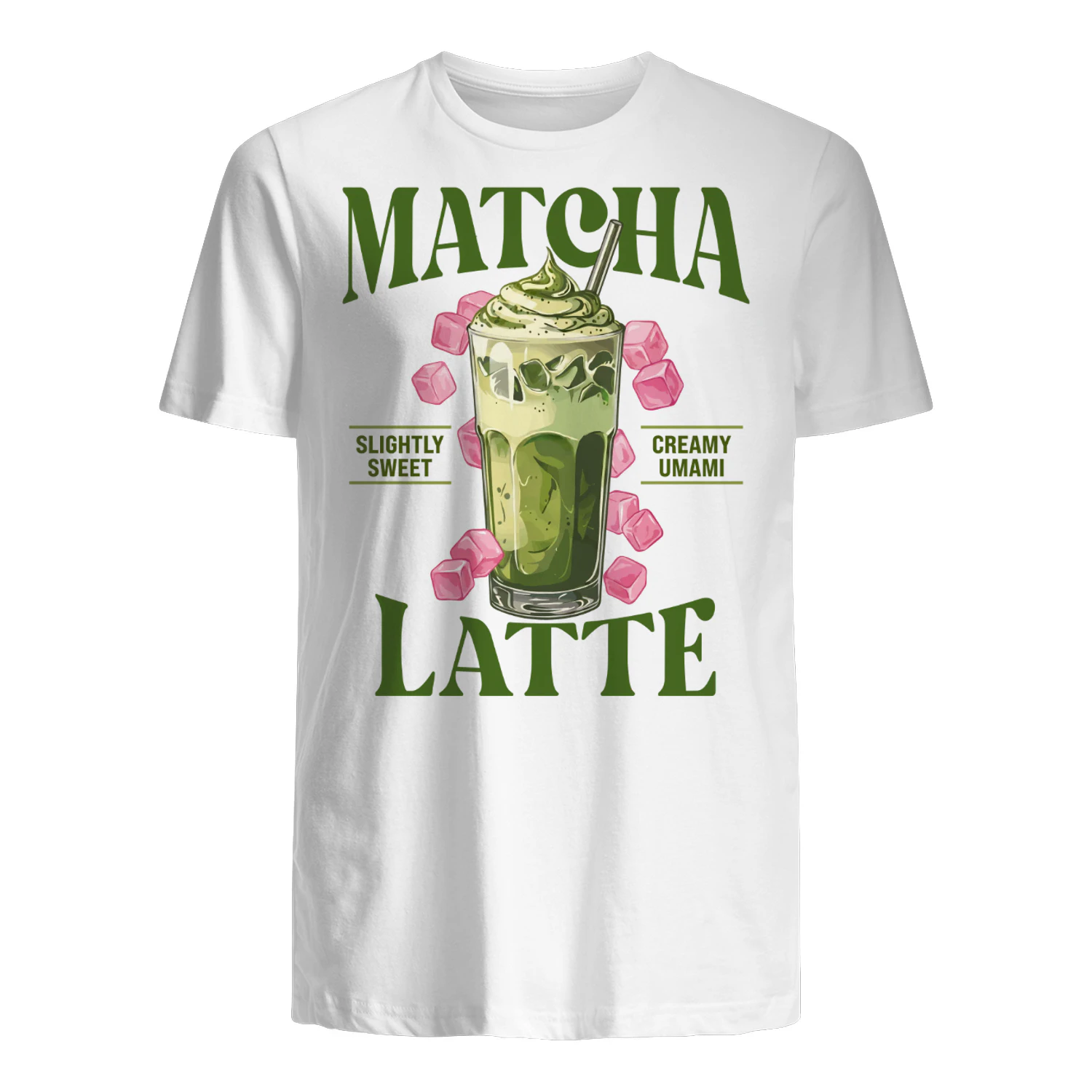 Matcha Latte Women Girls Aesthetic Graphic T-shirt