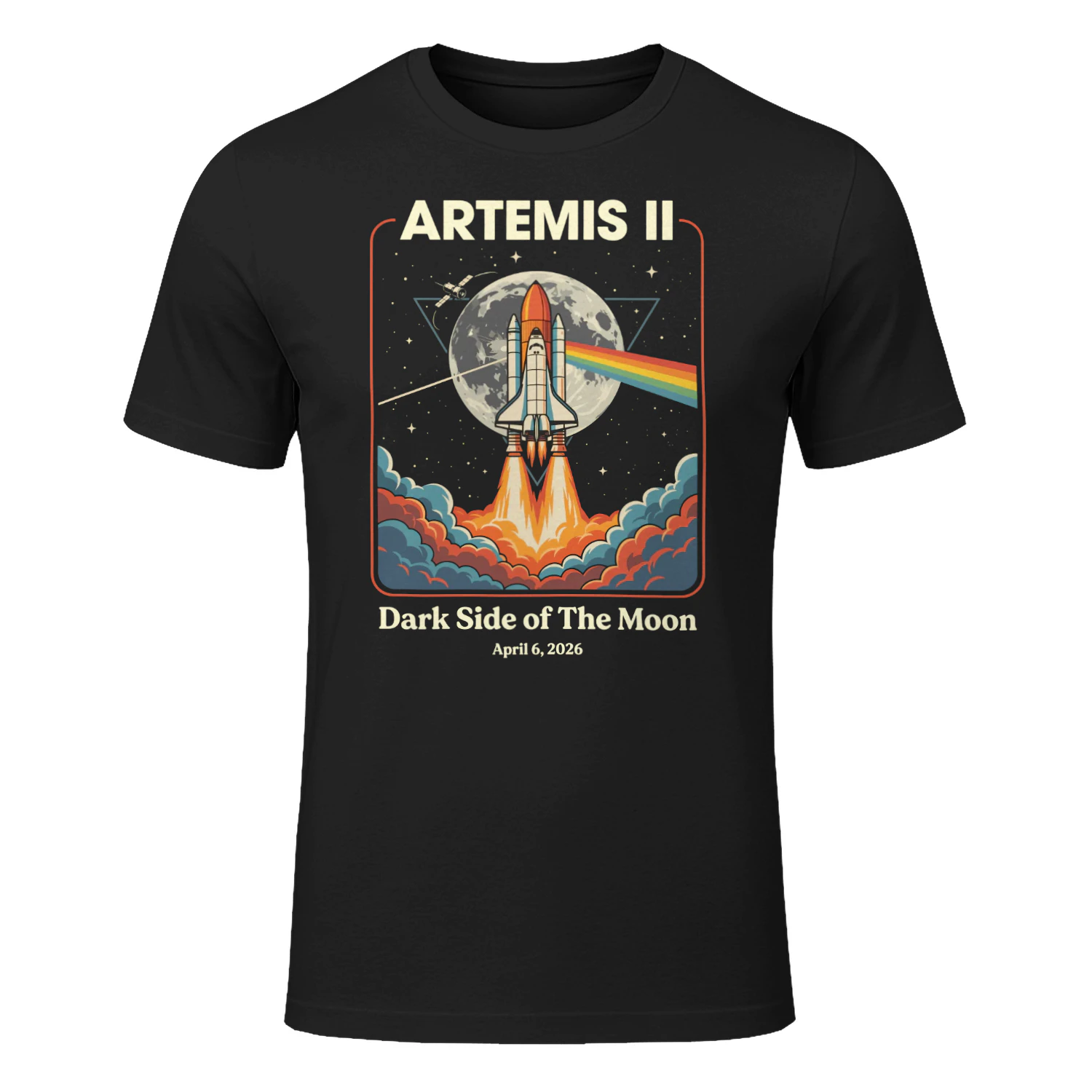 Artemis II Dark Side of the Moon Space Mission 2026 T-shirt