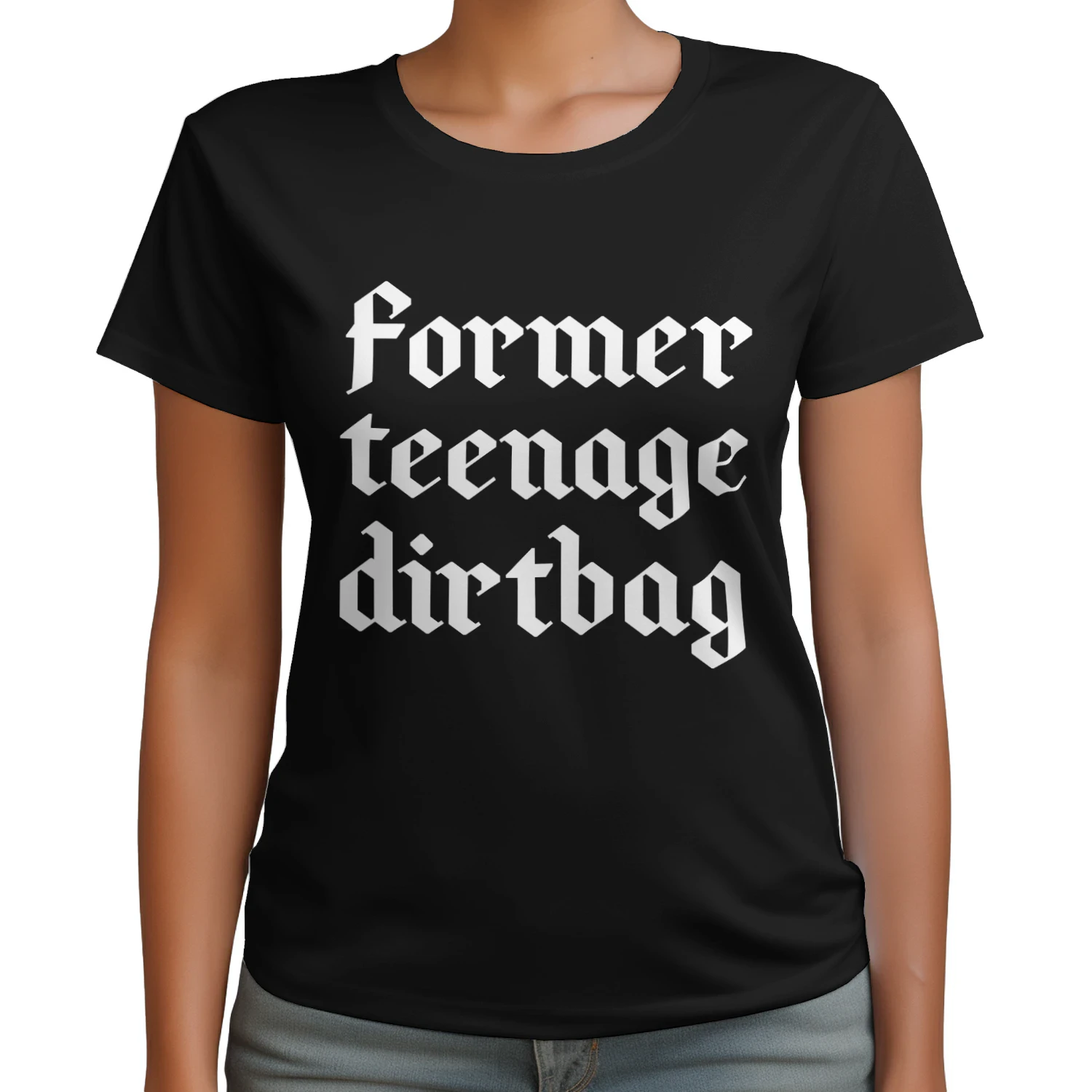 Former Teenage Dirtbag Elder Emo Mom Women T-shirt