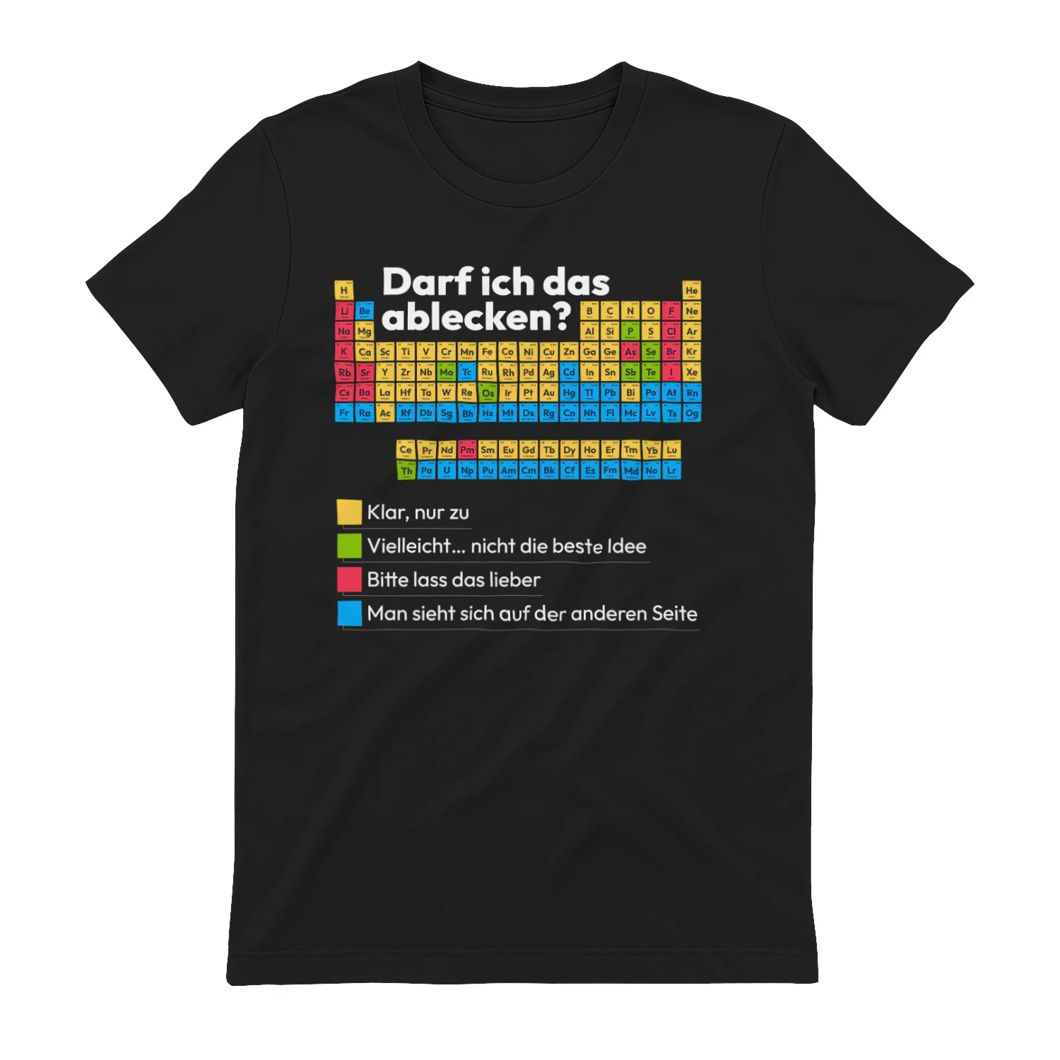 Darf ich das ablecken? | Lustiges Chemie-T-Shirt