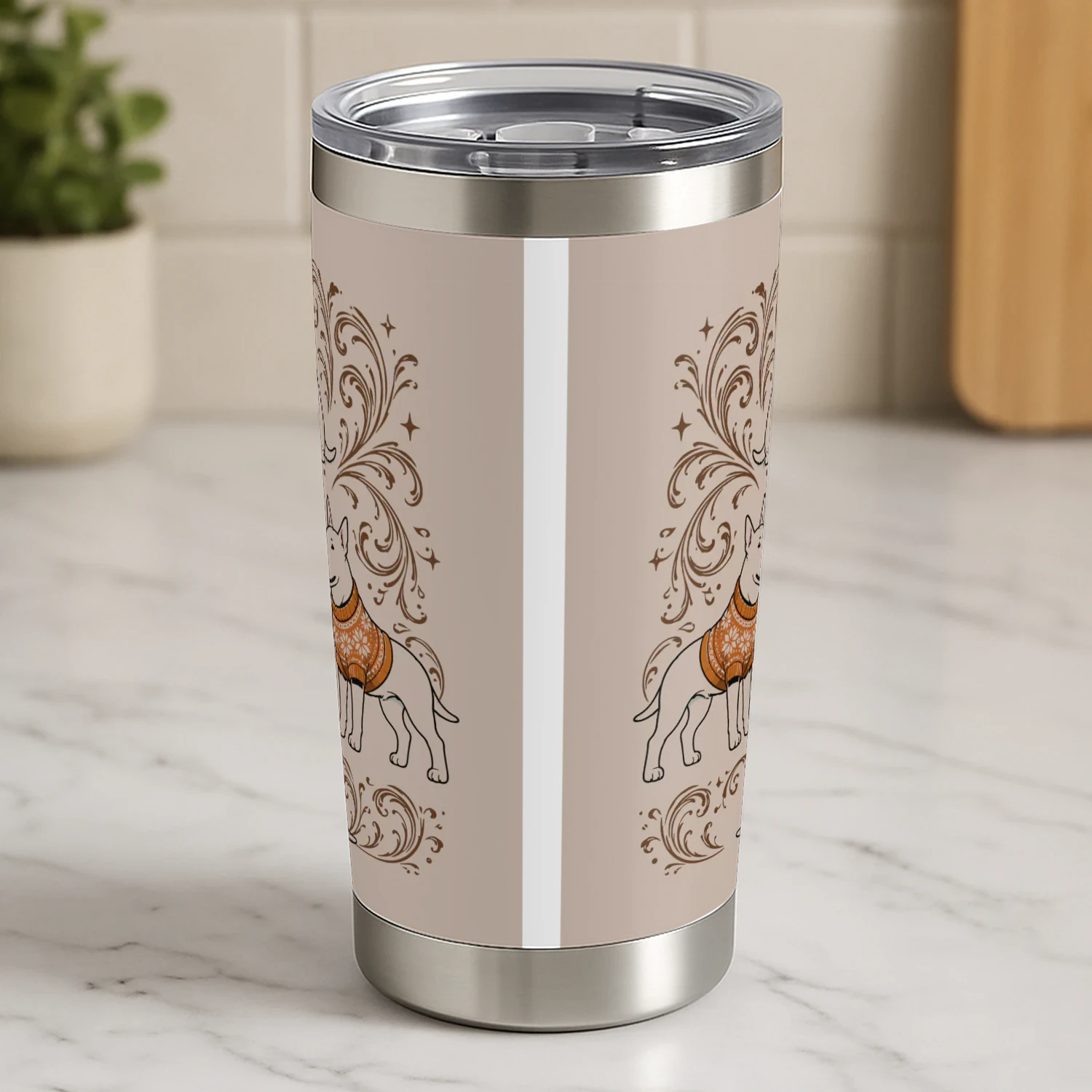 Bull Terrier Dog Tumbler