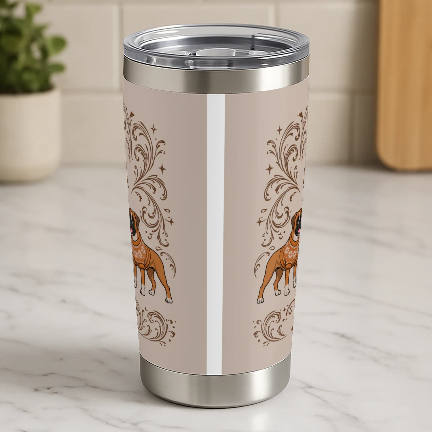 Boxer Dog Tumbler
