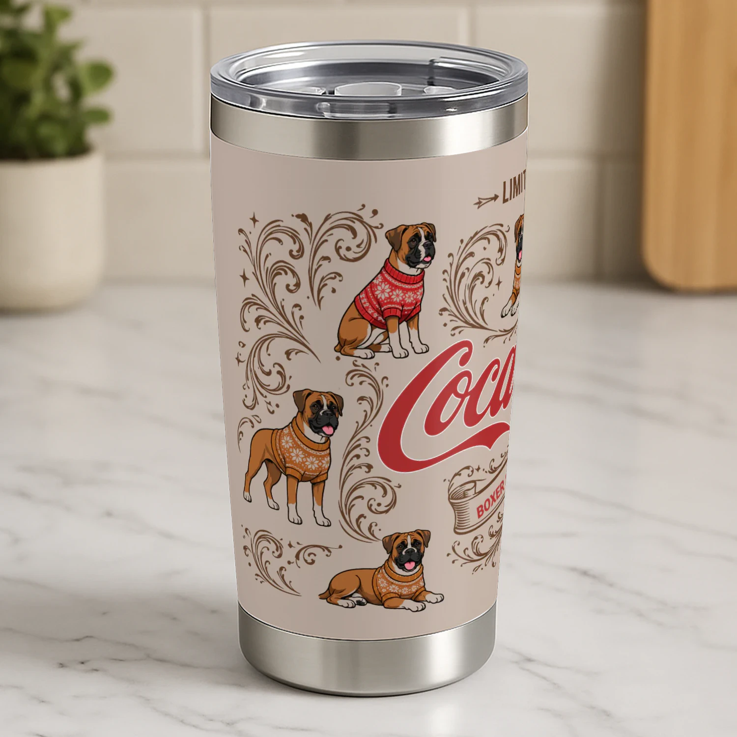 Boxer Dog Tumbler