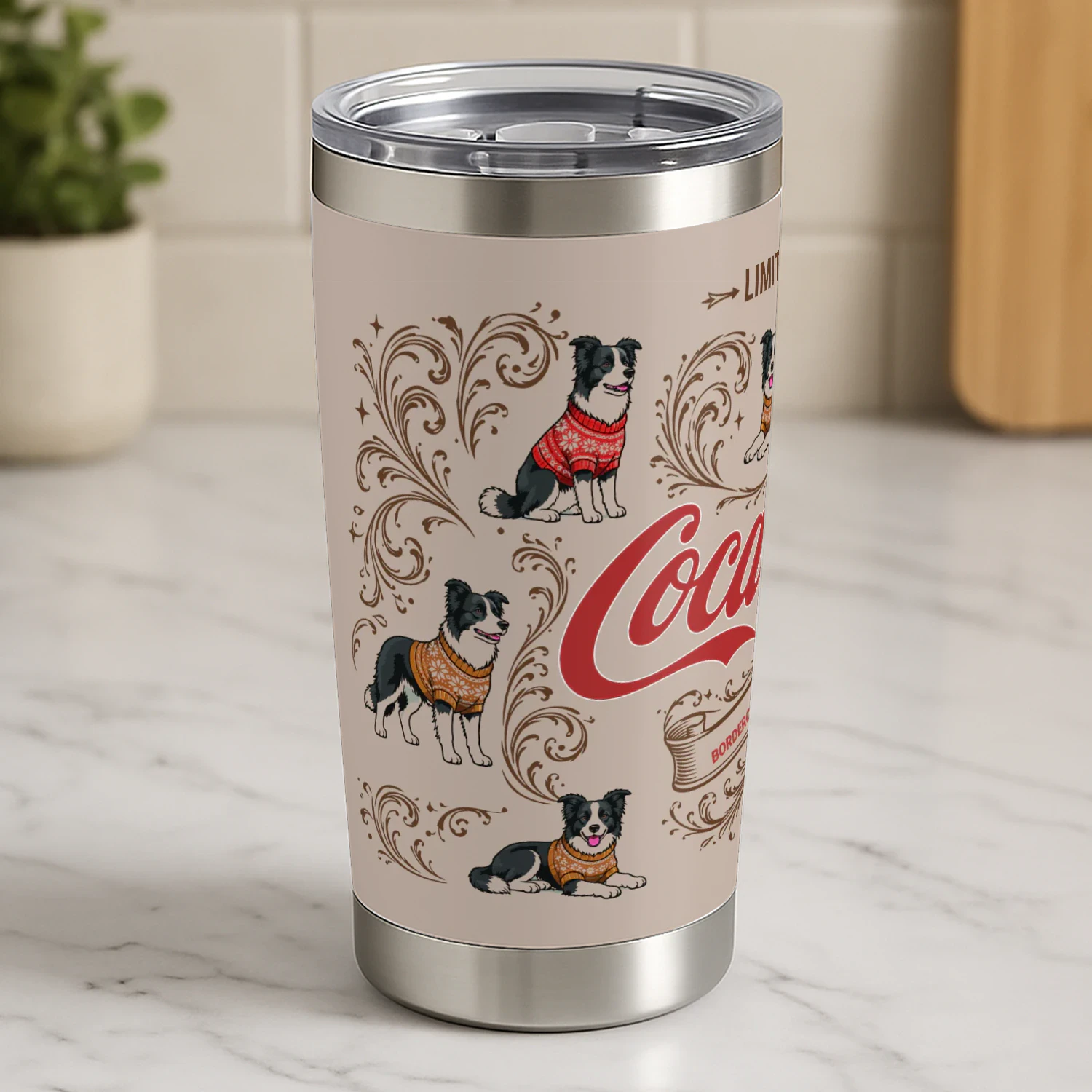 BorderCollie Dog Tumbler