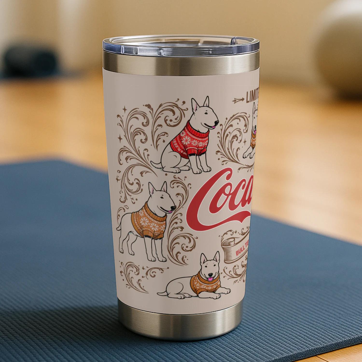 Bull Terrier Dog Tumbler