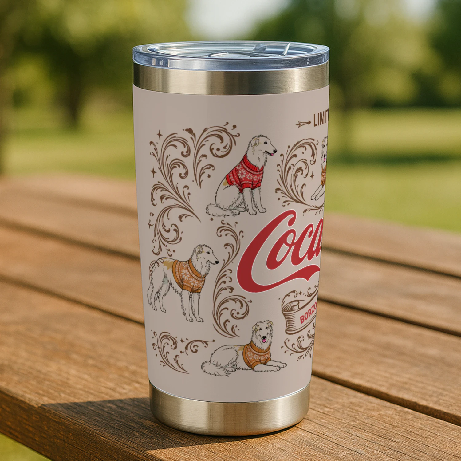 Borzoi Dog Tumbler