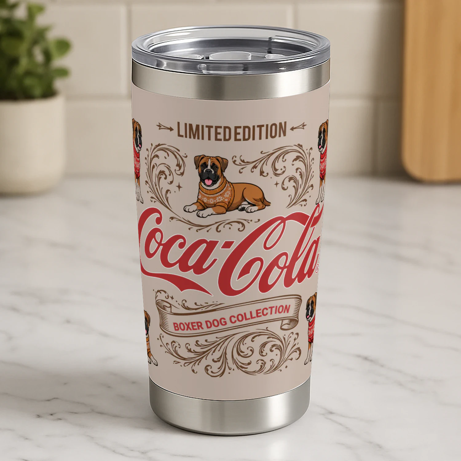 Boxer Dog Tumbler