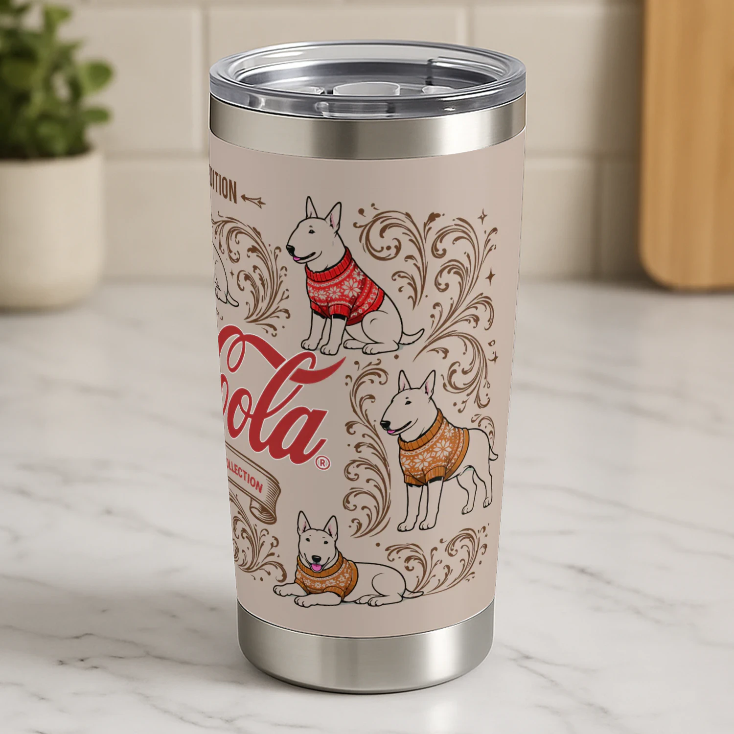 Bull Terrier Dog Tumbler