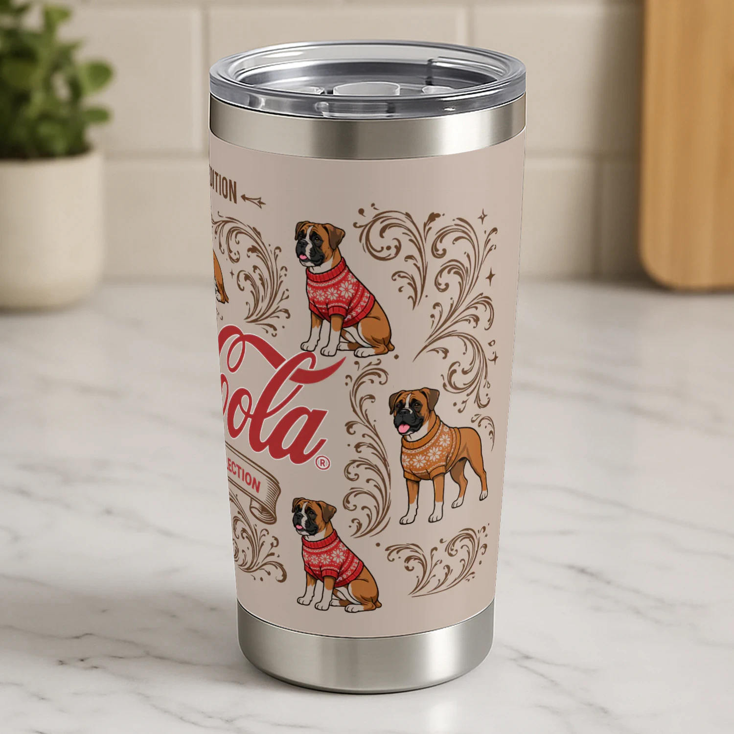 Boxer Dog Tumbler