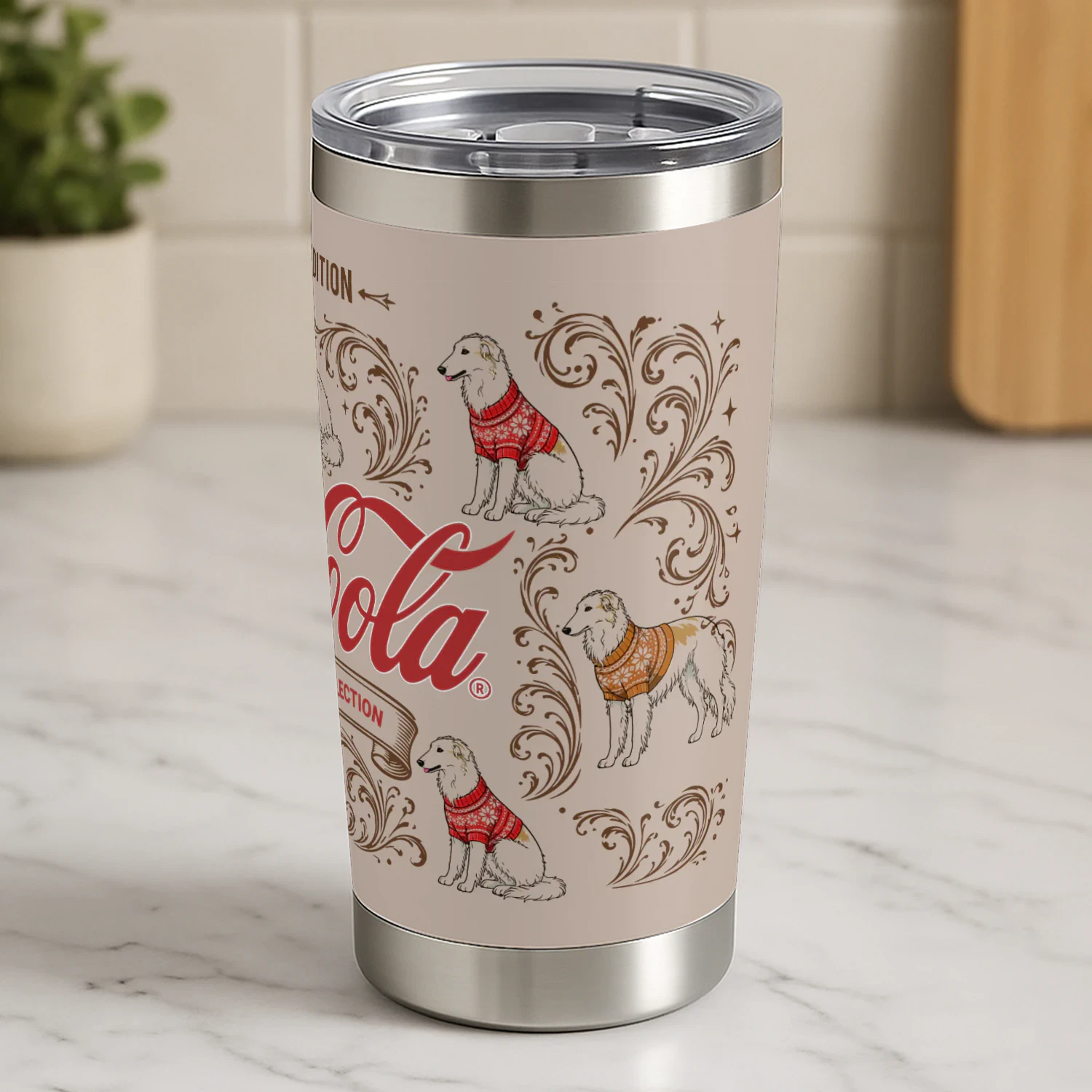 Borzoi Dog Tumbler