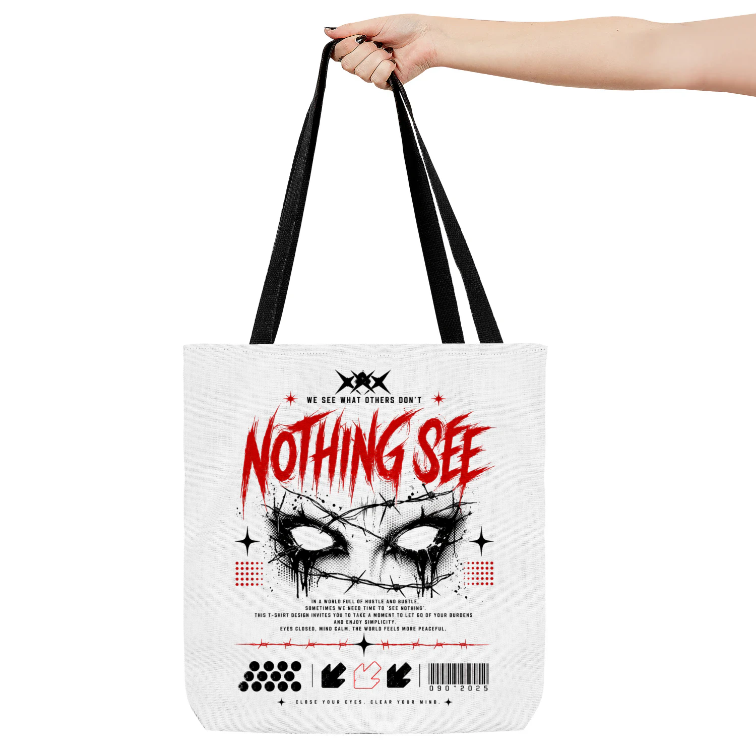 Cyberpunk Grunge Tote Bag