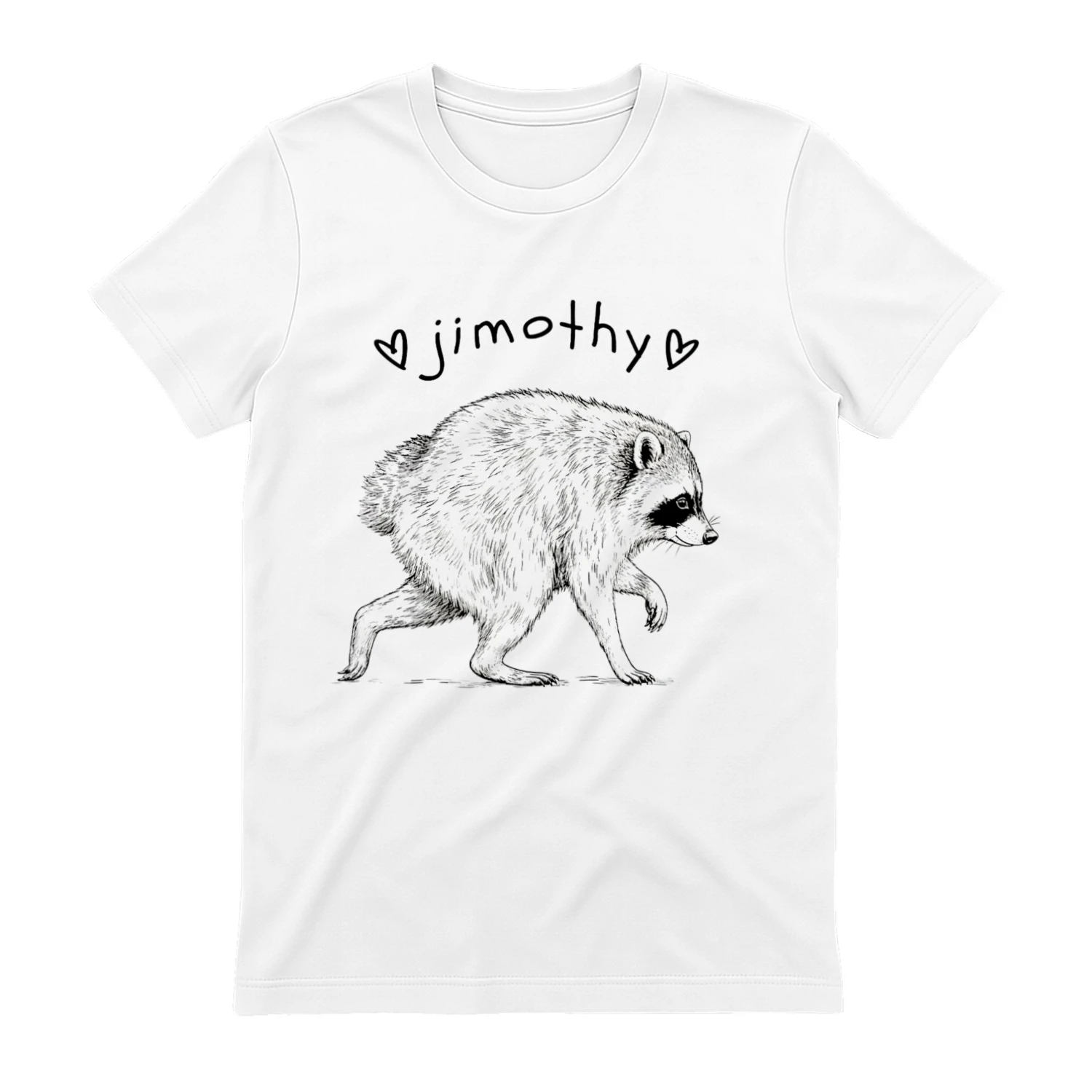 Jimothy the Raccoon Classic Unisex T-shirt | Cute Viral Trash Panda Meme Graphic Tee for Men & Women 🦝 Get Yours Today!